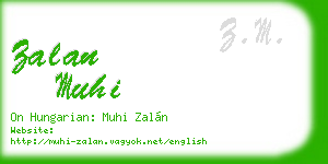 zalan muhi business card